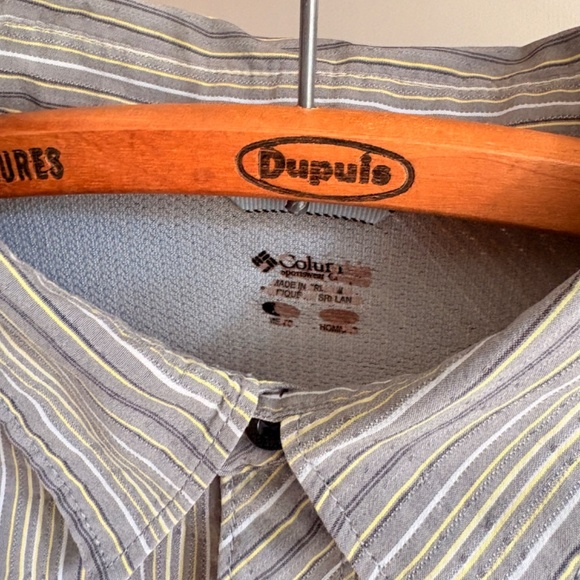 Columbia Short Sleeve dress shirt Outdoors hiking XL Men's polyester cotton - Picture 3 of 5